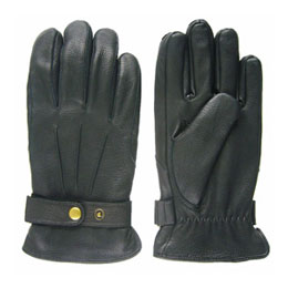 Men's Deerskin Gloves Construction Safety Work Gloves Pre-Curved Fingers QY-M10111