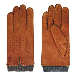 Men's Antique Sheepskin Gloves Handsewn Gloves QY-10133